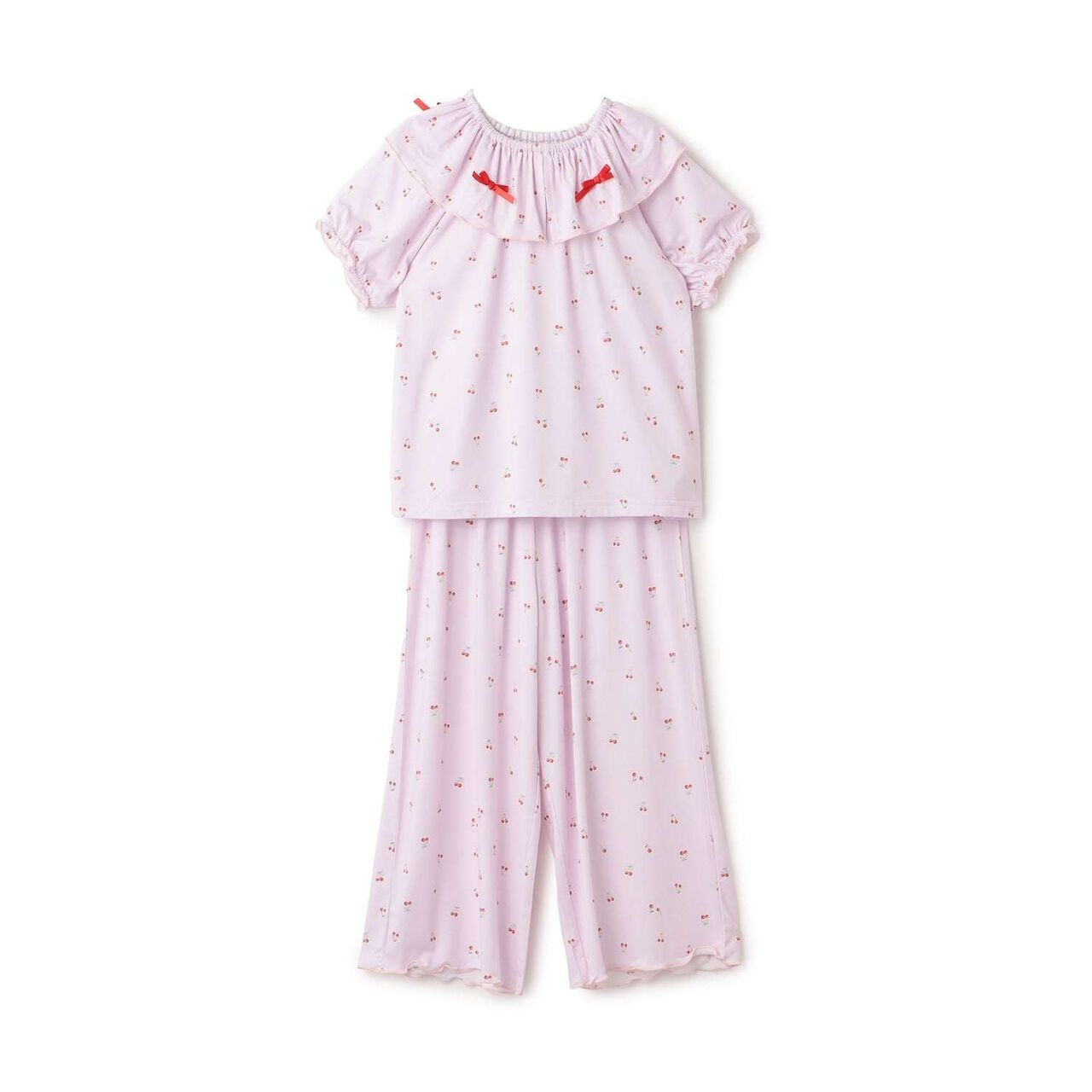 [正反皆可穿] [接觸涼感] 清涼舒適睡衣 [兒童服裝] [童裝] [女孩],暗紅色, large image number 1