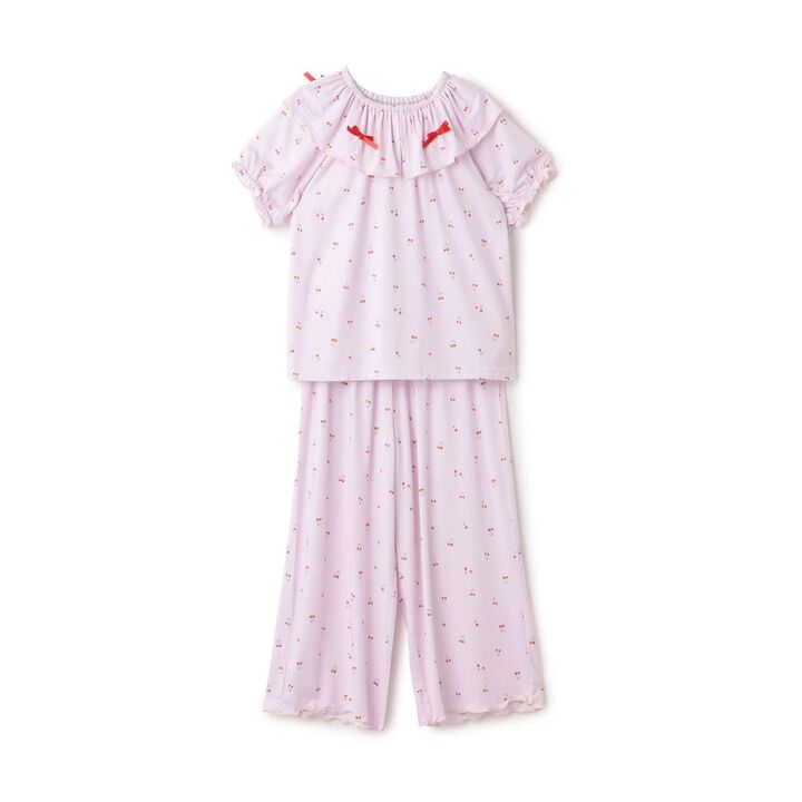 [正反皆可穿] [接觸涼感] 清涼舒適睡衣 [兒童服裝] [童裝] [女孩],暗紅色, medium image number 1