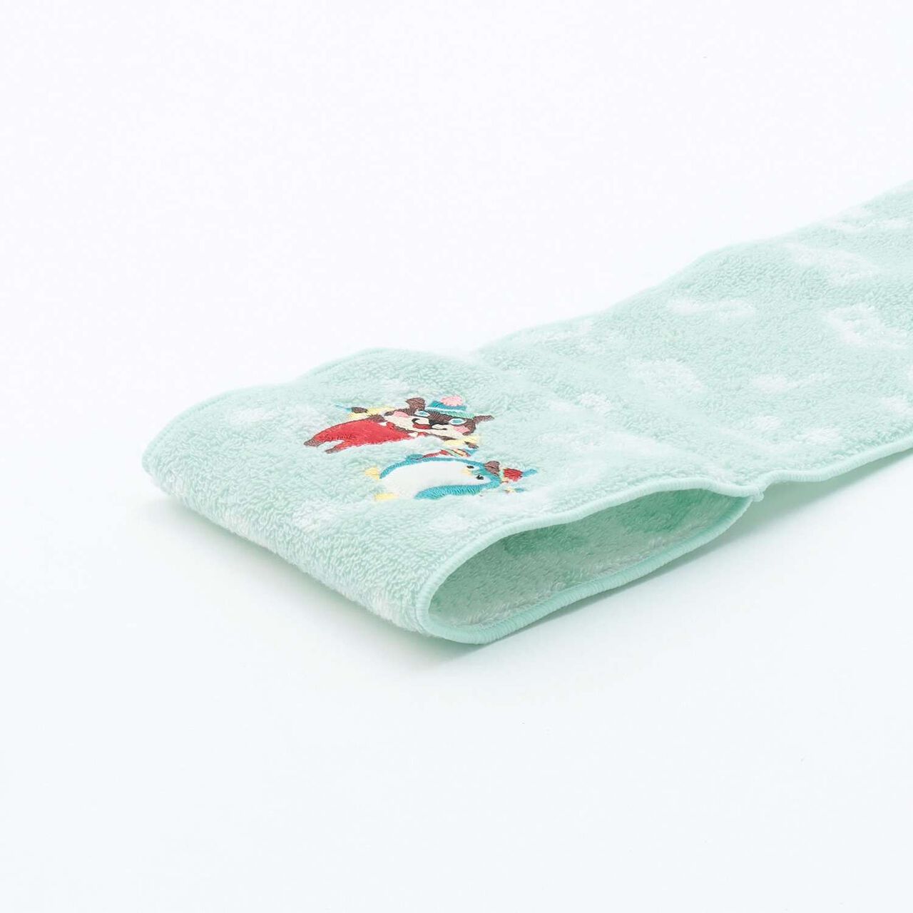 Korobokkuru Scarf Towel,Sax blue, large image number 2