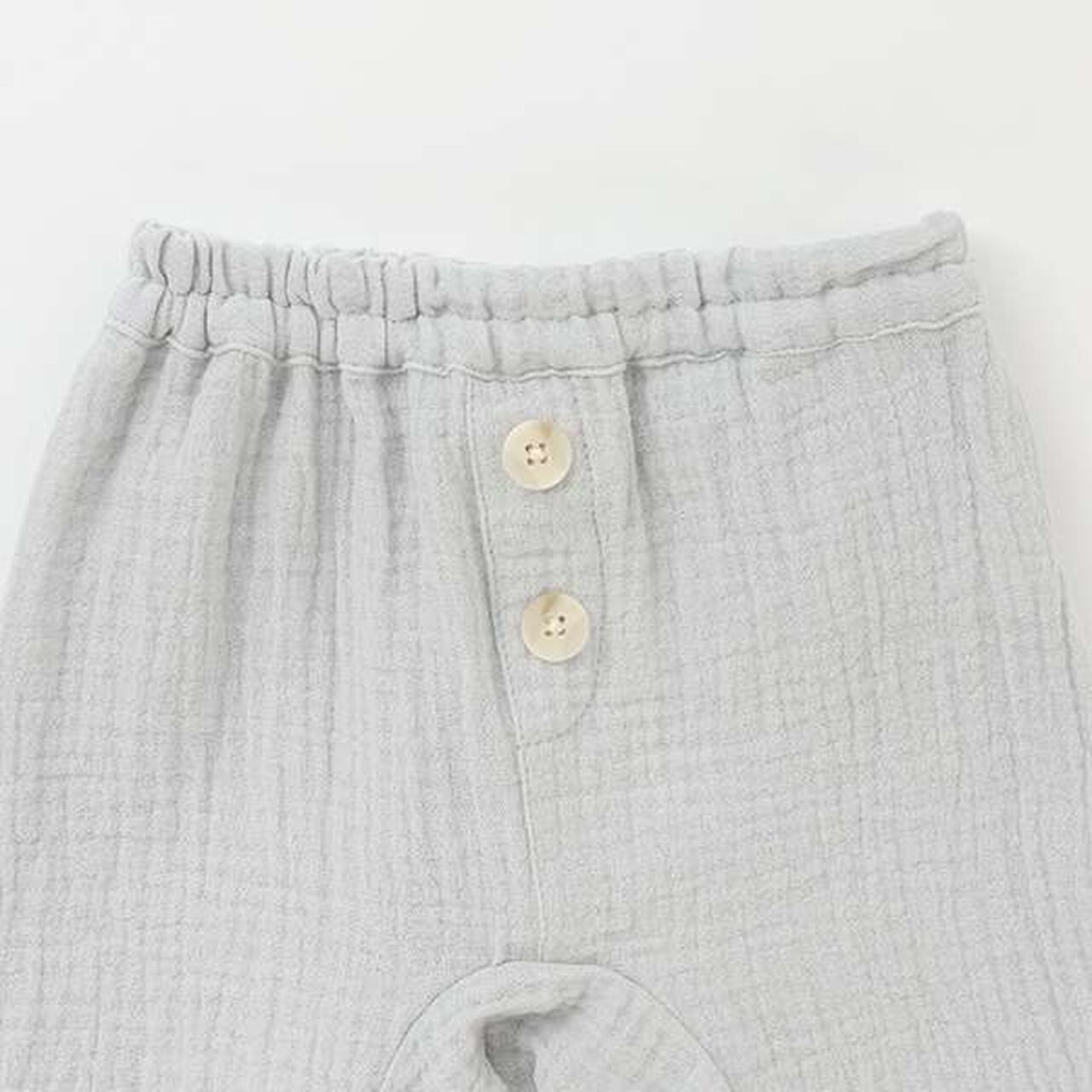 W Gauze Shorts,Light green, large image number 2