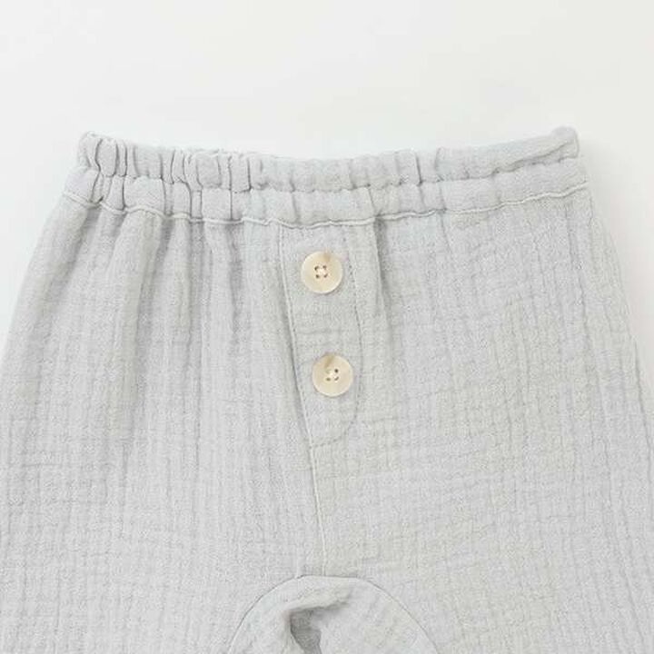 W Gauze Shorts,Light green, medium image number 2