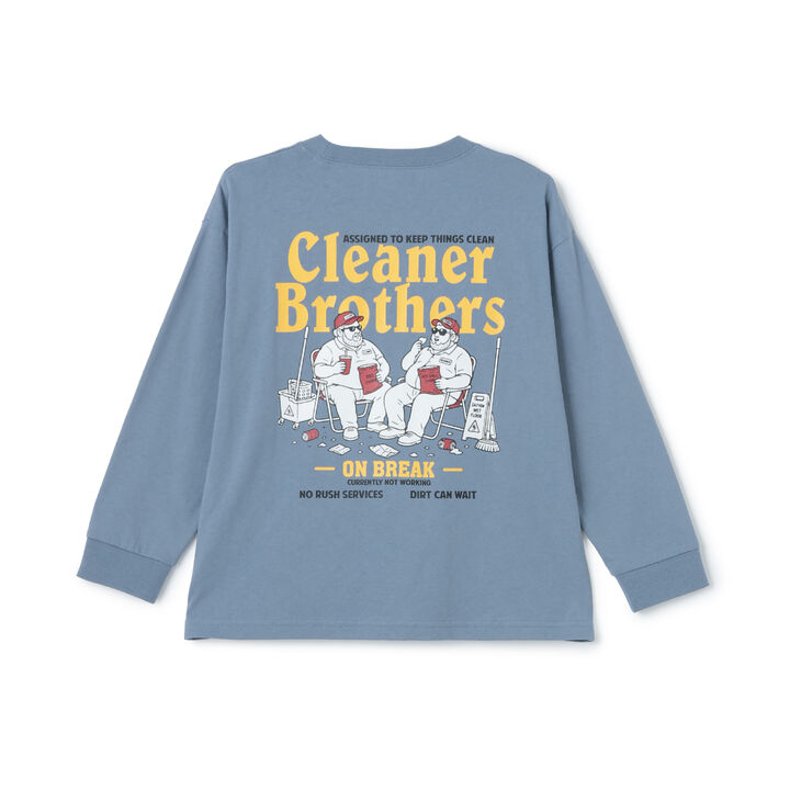 [Parent-Child Matching] [365D.] OFUZAKE Wide Long-Sleeve T-Shirt,Navy, medium image number 5