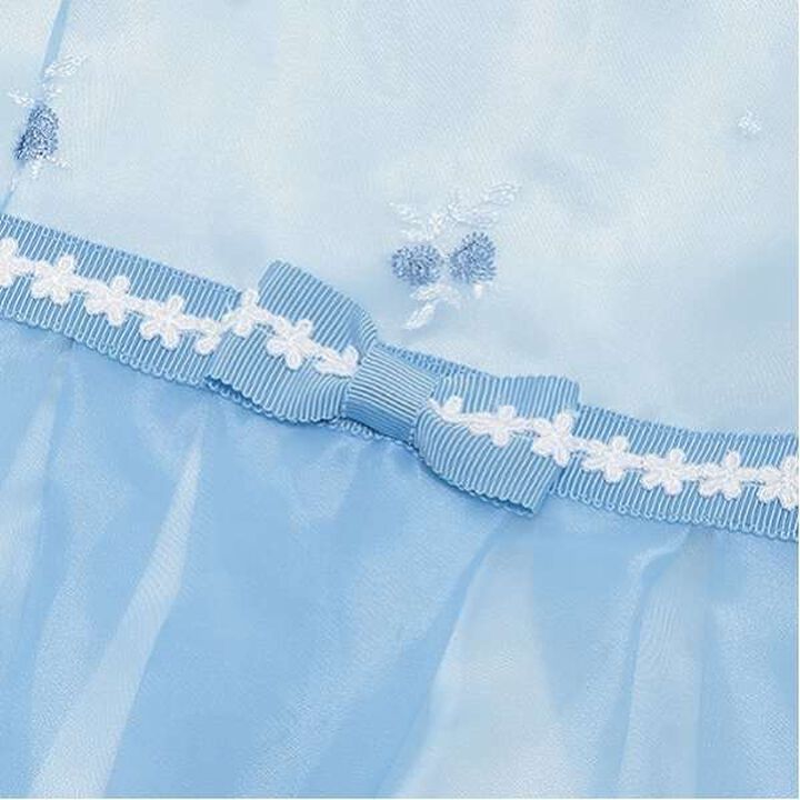 Rose Embroidery Organza One-Piece Dress,Black, medium image number 18