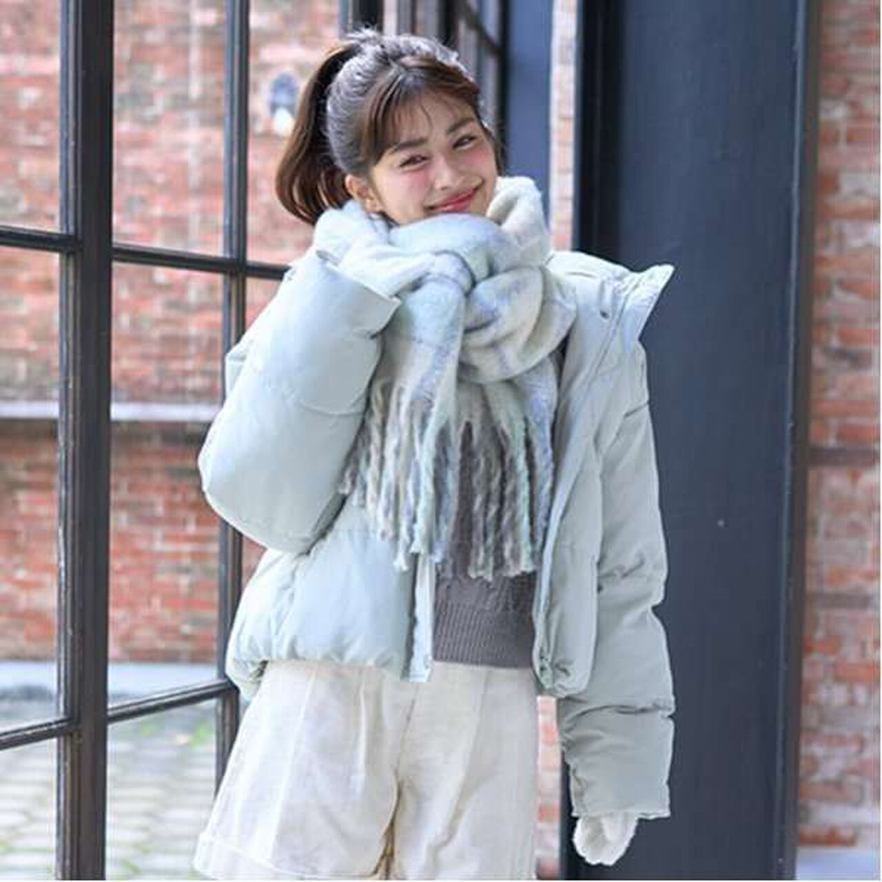 Cable Knit Pullover,Light green, large image number 6