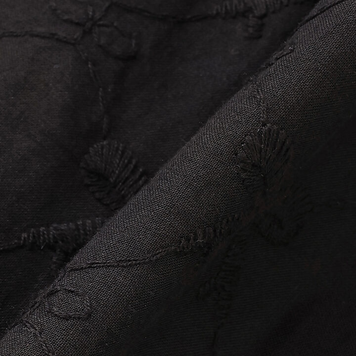 Ribbon Lace Cotton Blouse,Off white, medium image number 6