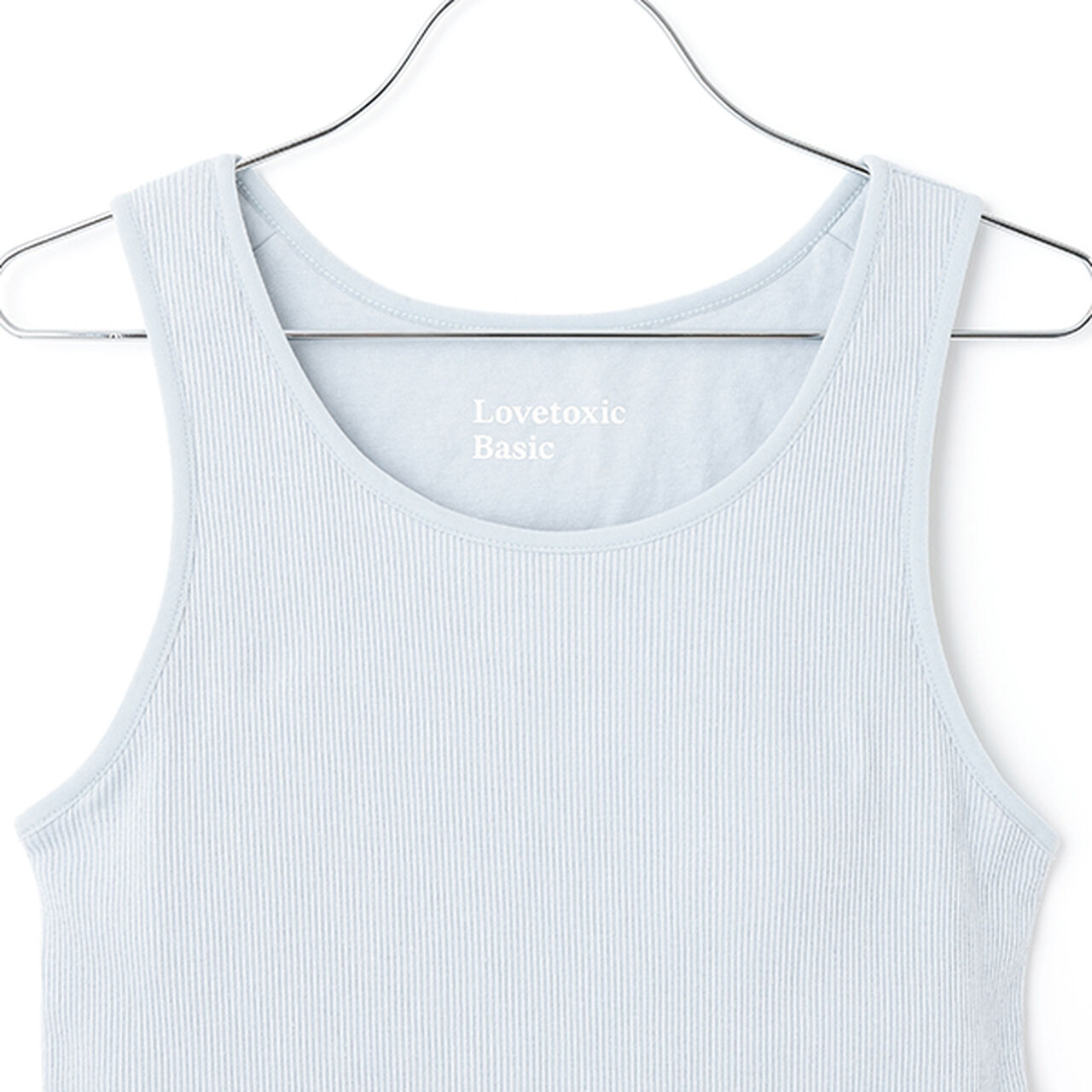 Basic Cup-Inserted Ribbed Tank Top,Pink, large image number 2