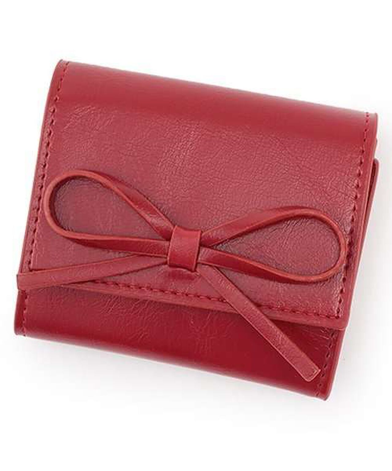 Ribbon Wallet [Korean Fashion],Red, large image number 0
