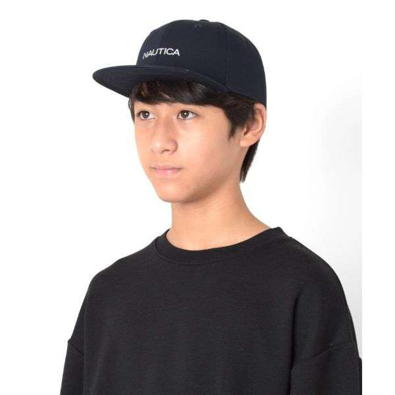 [NAUTICA] Flat Brim Twill Cap,Navy, large image number 0