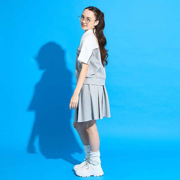 [AMI] Color Block Half-Zip Outfit Set,Top gray, medium image number 12