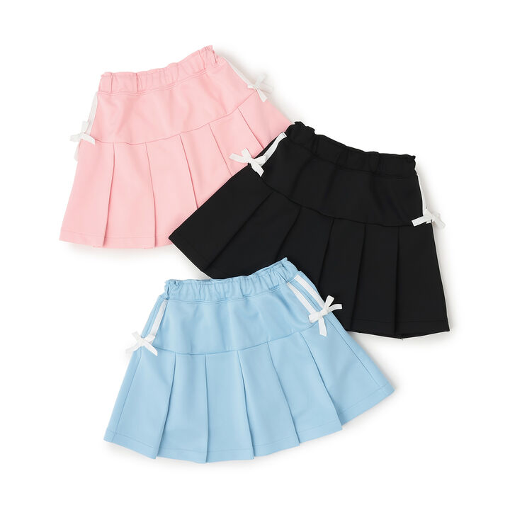 [Cool Touch] Ribbon Line Tuck Skirt with Inner Shorts,Turquoise, medium image number 16