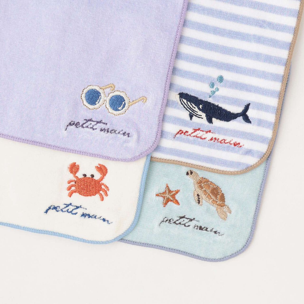 Marine Towel Handkerchief,Lavender, large image number 2