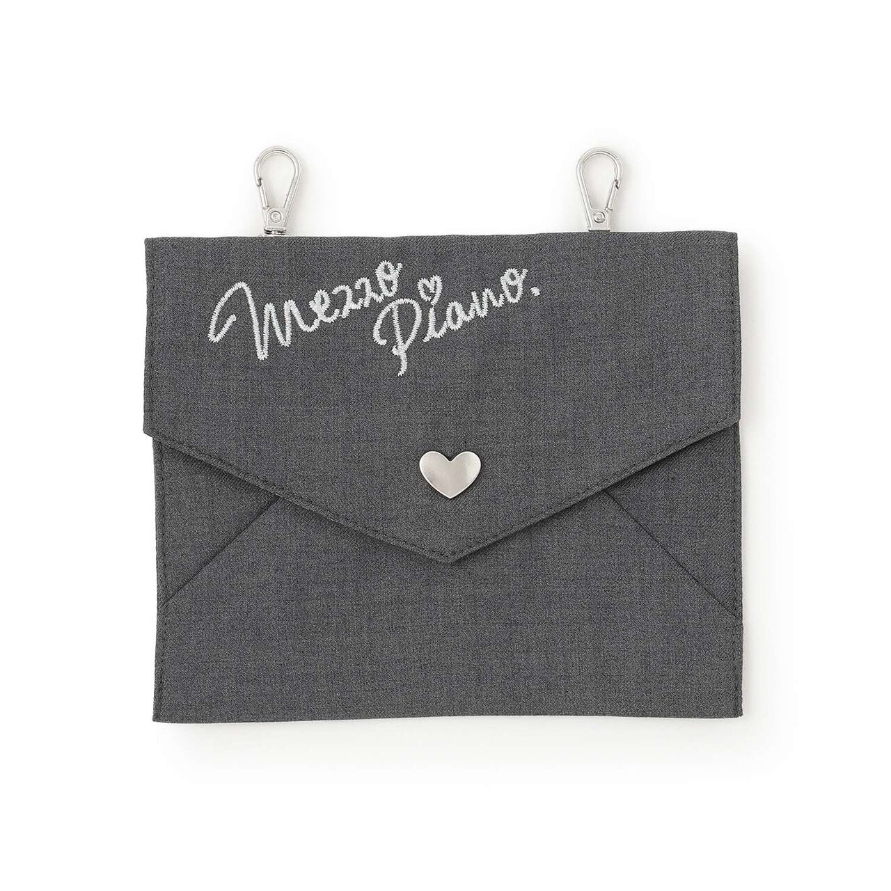 3-Tier Pleated Skirt-Pants with Letter Pouch,Gray, large image number 9