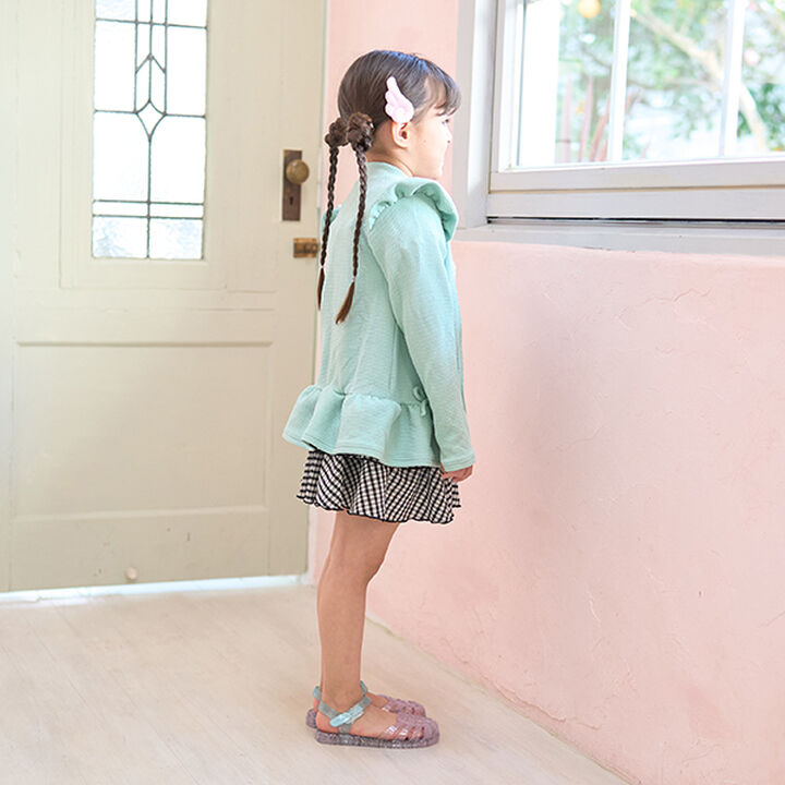 [SWIM] [UV Processing] Hem Frill Zip Rash Guard,Mint, medium image number 11