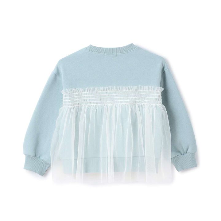 [Lycee Mine Ballet Series] Wool Lined Sweatshirt with Tulle and Ribbon,Ivory, medium image number 5
