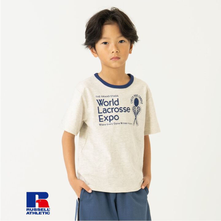 [Russell Athletic] Ringer Short-Sleeve T-Shirt,, medium