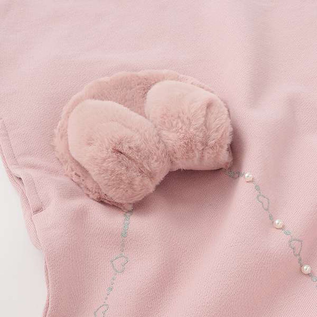 Bunny Pouch One-Piece Dress,Pink, large image number 15