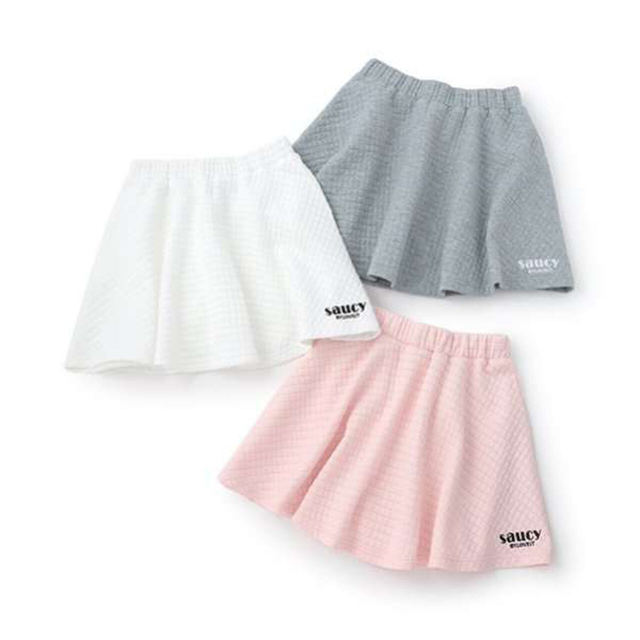 Back Panel Skirt (with Shorts),Off white, large image number 3