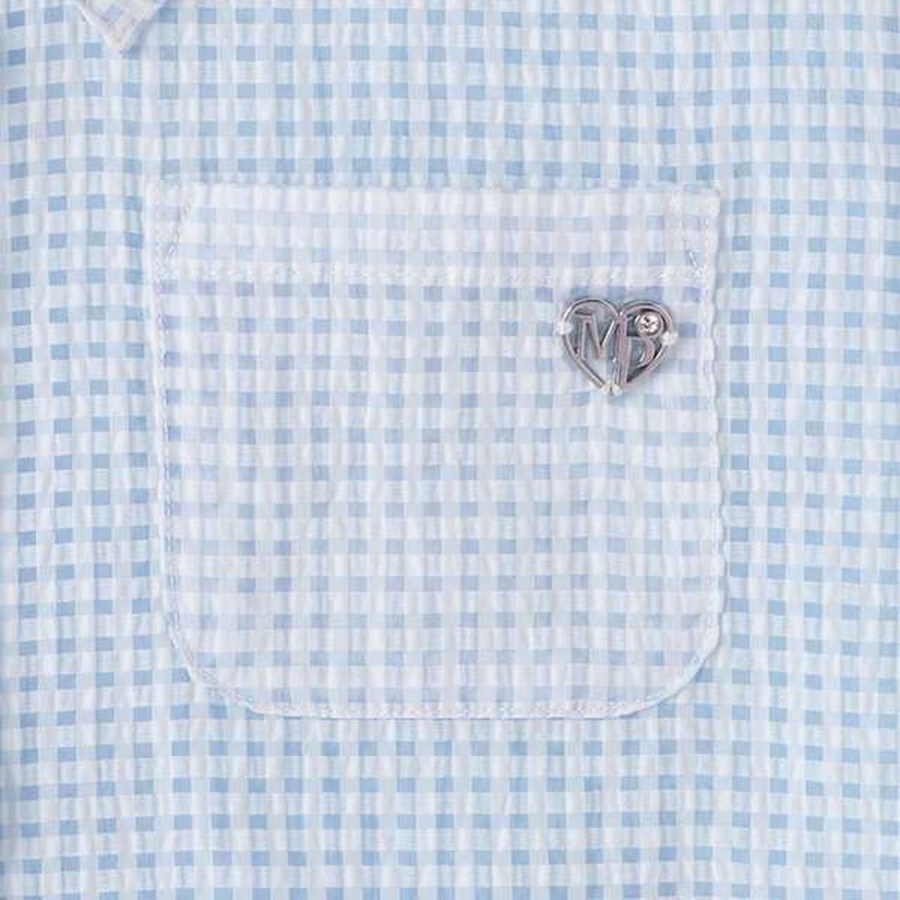 Sheer Gingham Shirt & Cut One-Piece Dress Set,Lavender, large image number 10