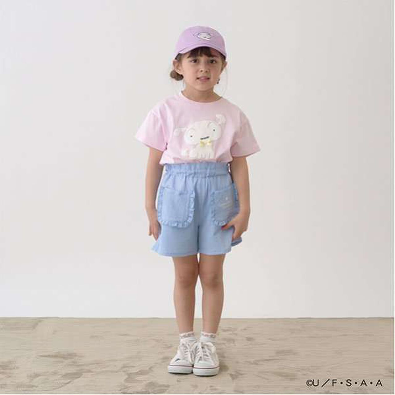 Crayon Shin-chan Soft Cotton White Ribbon T-Shirt,Light blue, large image number 15