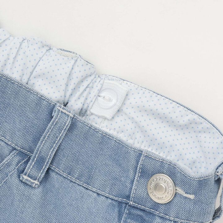 Ribbon Appliqu&eacute; Denim Pants,Gray, medium image number 3
