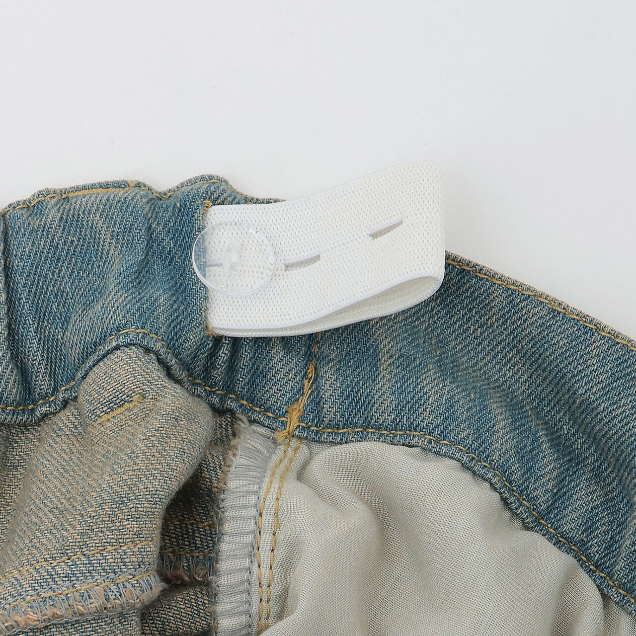 [LTXC] Distressed Denim Wide Pants [Set Available],Navy, large image number 12