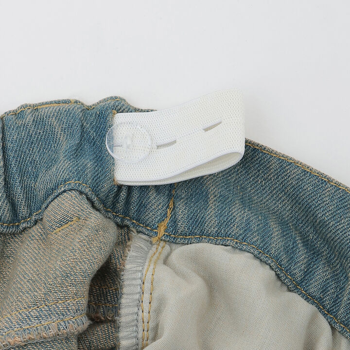 [LTXC] Distressed Denim Wide Pants [Set Available],Navy, medium image number 12