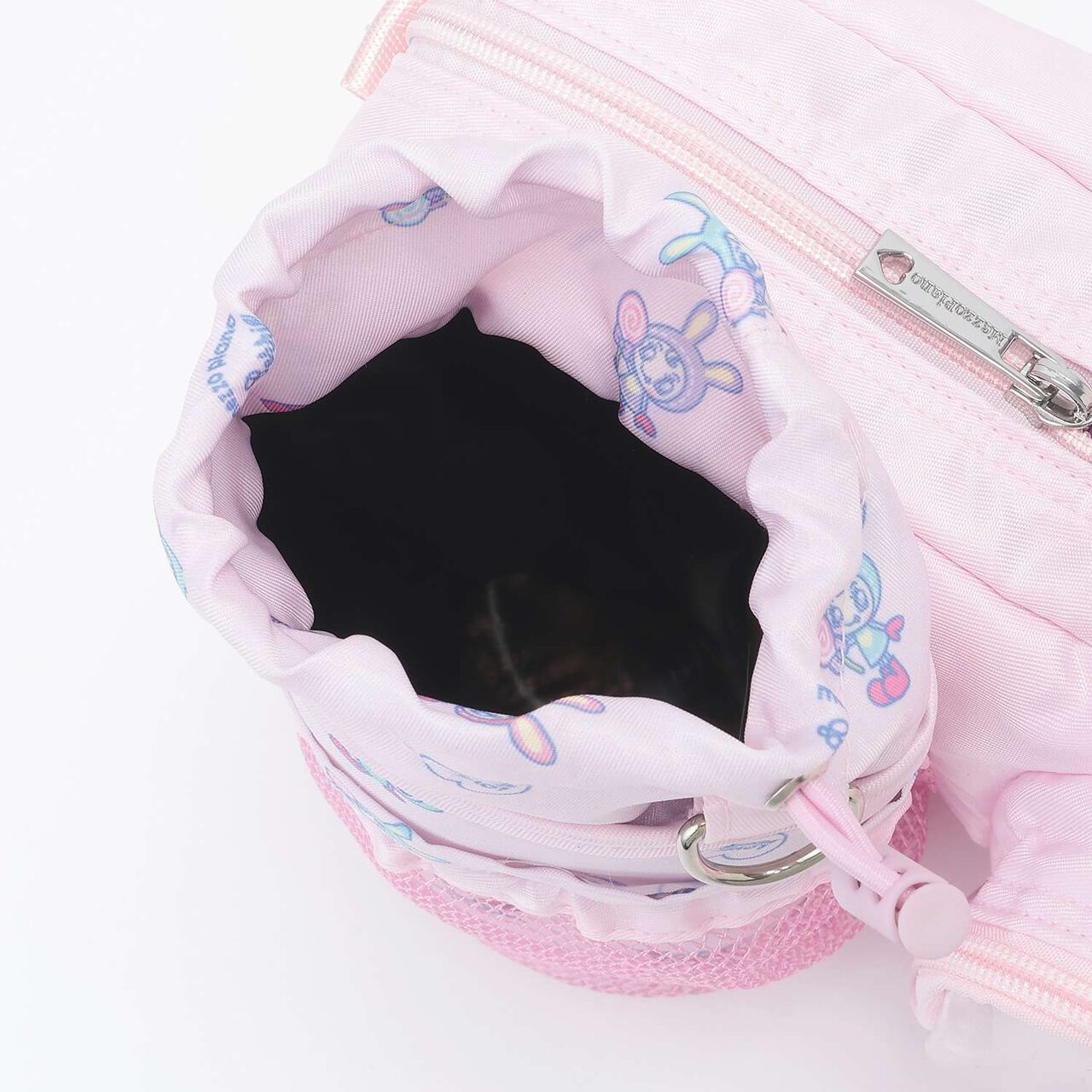 Berrie-chan Print Shoulder Bag with Bottle Holder,Pink, large image number 9