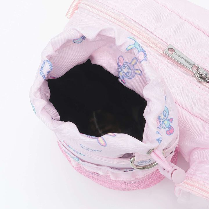 Berrie-chan Print Shoulder Bag with Bottle Holder,Pink, medium image number 9