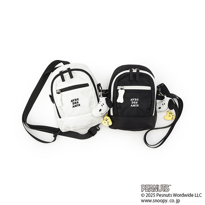 [PEANUTS] Backpack & Shoulder 2 WAY Bag,Black, medium image number 16