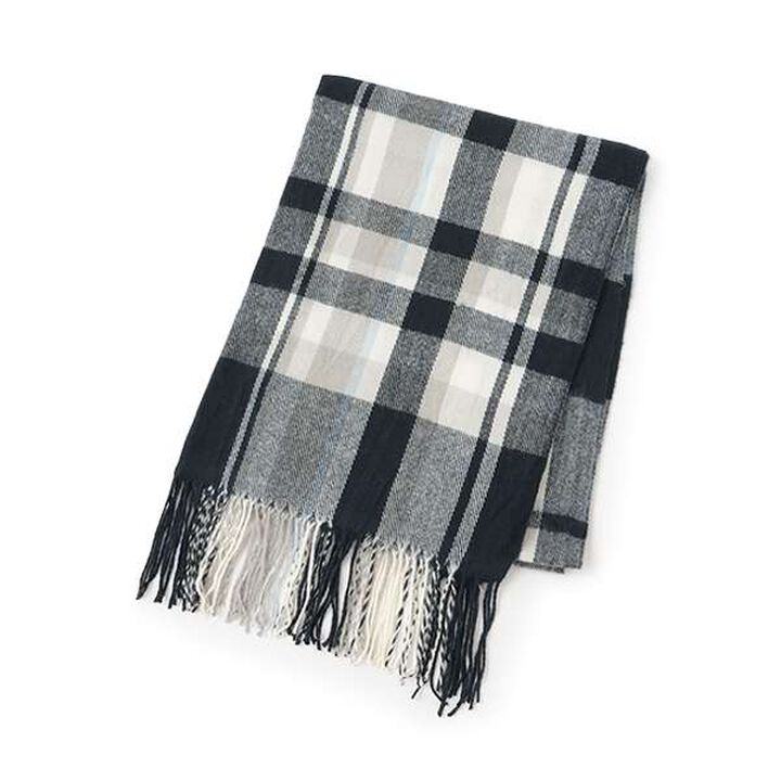 Plaid Scarf,Sax blue, medium image number 5