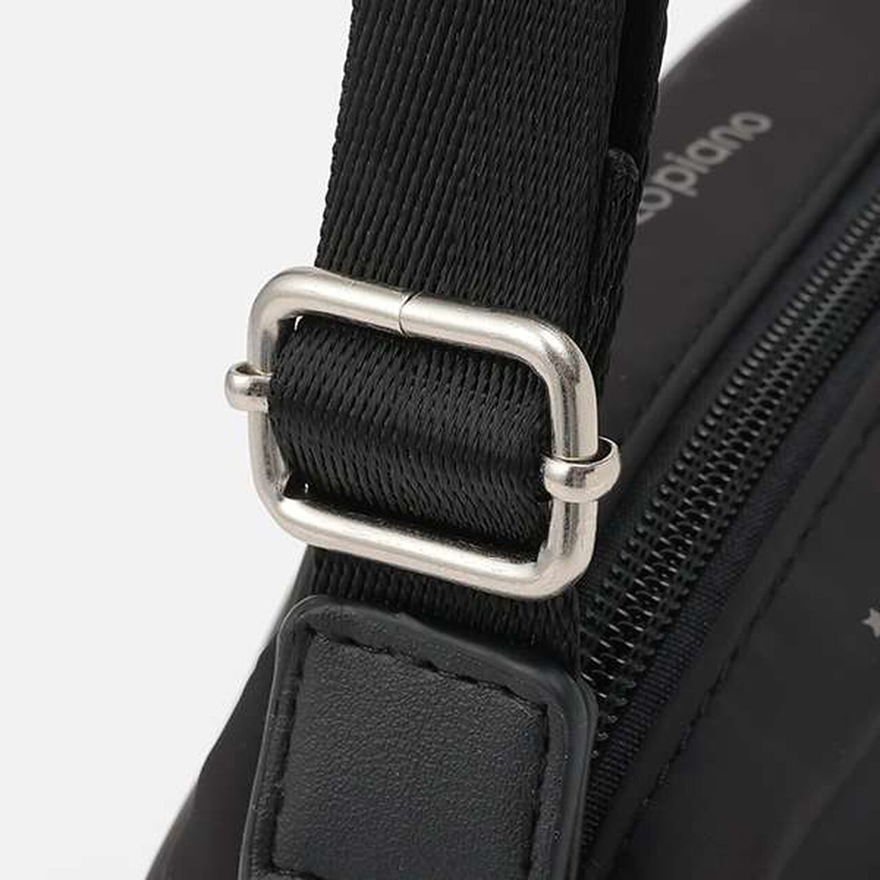 Mini Shoulder Bag with Carabiner,Black, large image number 5