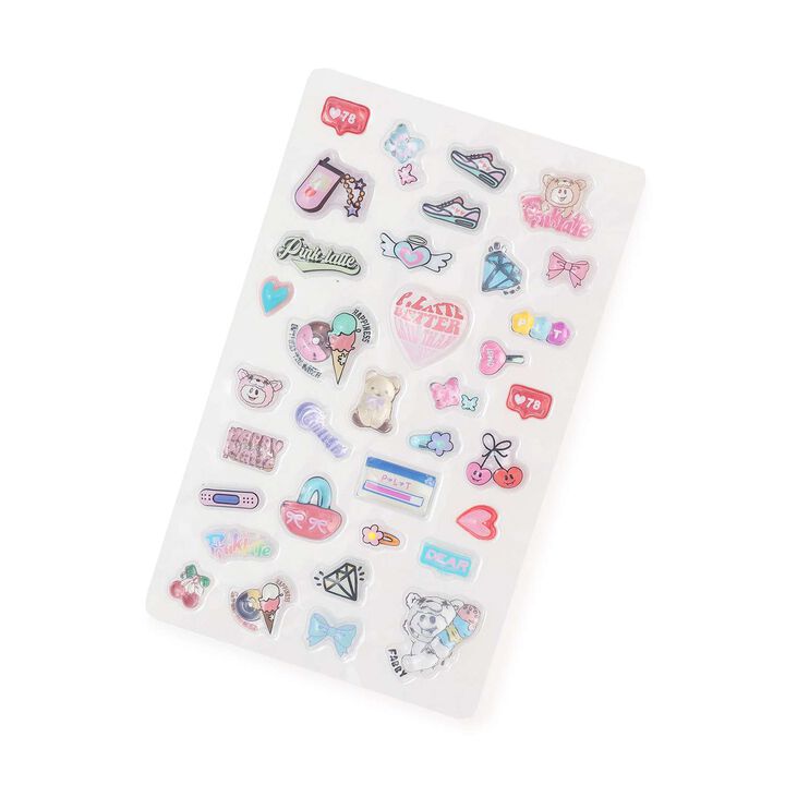 Glossy Plump 3D Stickers,Pink, medium image number 2