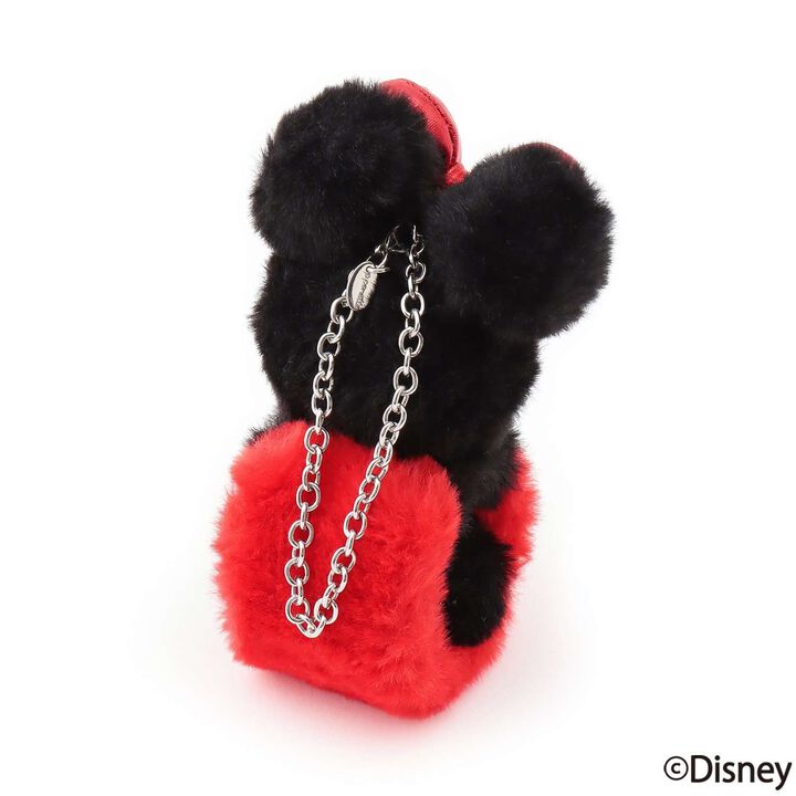 [Disney] Curly Faux Fur Charm,Red, medium image number 1