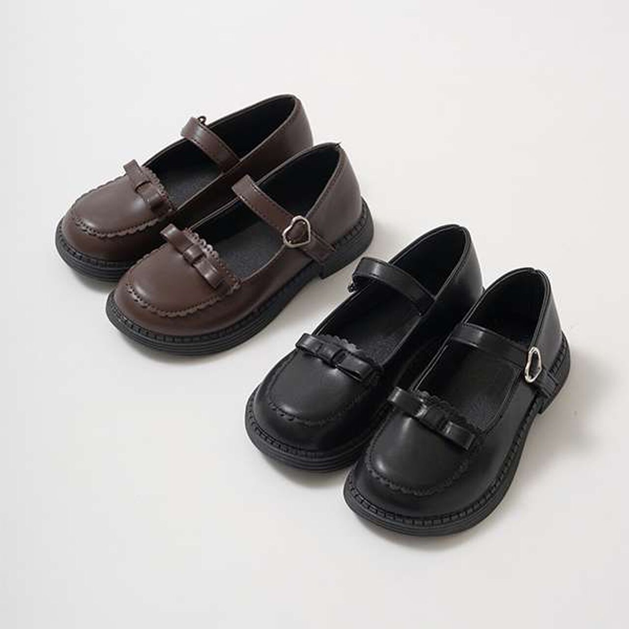 Ribbon Strap Shoes,Black, large image number 1