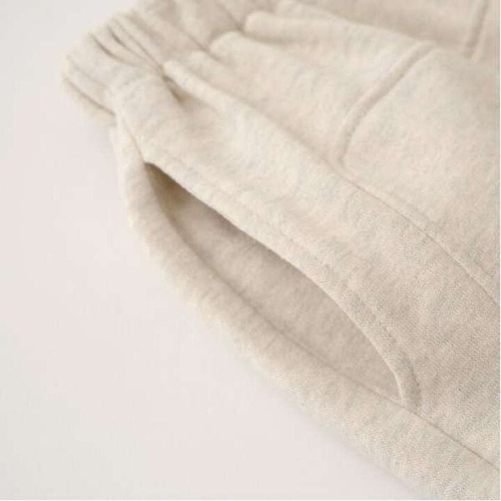 Cozy Fleece Color Block Sweatpants with Panels,Charcoal gray, medium image number 11