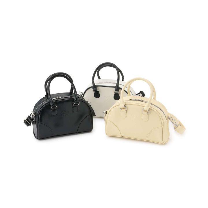 [LTXC] Embossed Mini Handle Boston Bag,Ivory, medium image number 3