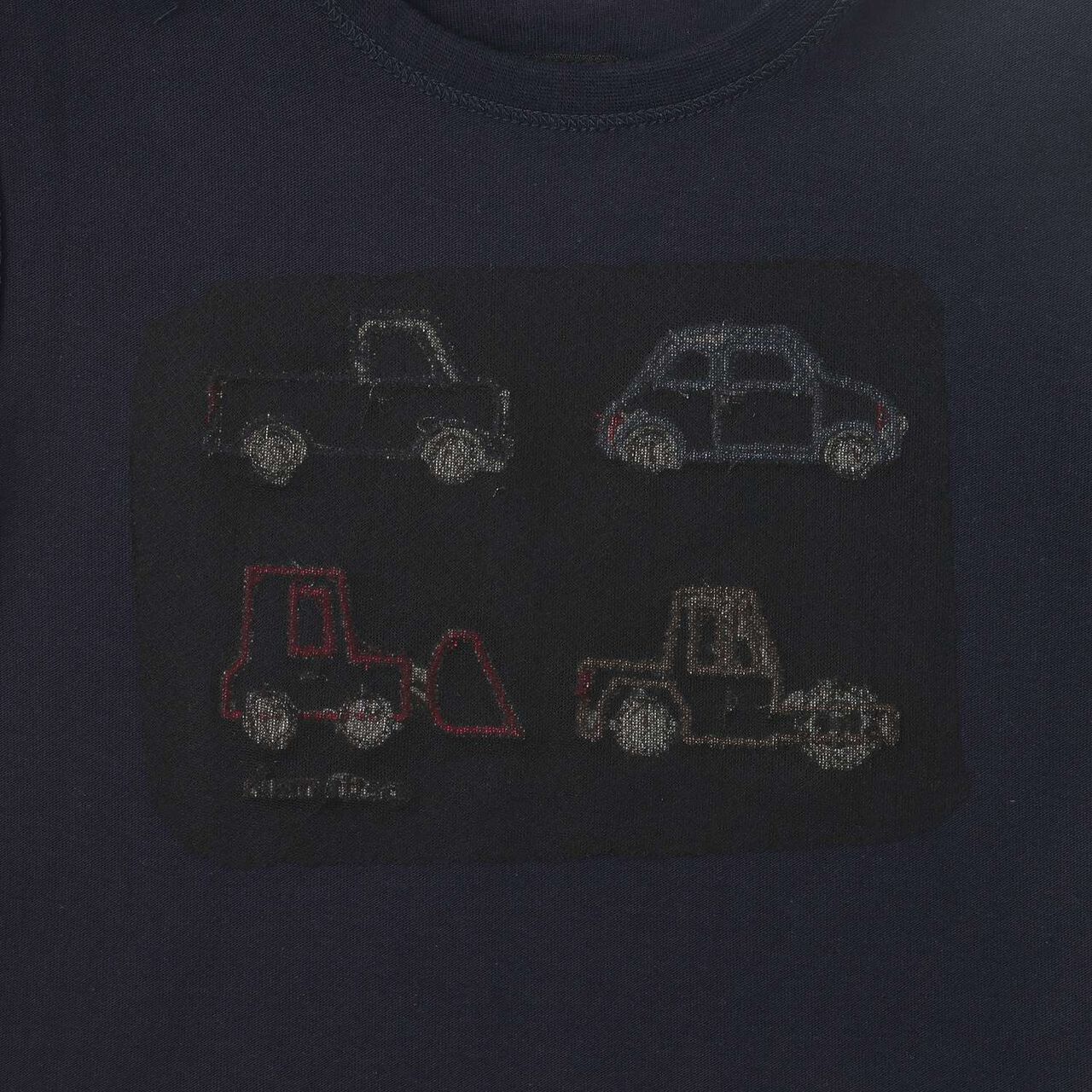 [連結款] 帆船/汽車貼布刺繡短袖T恤,翡翠綠, large image number 10