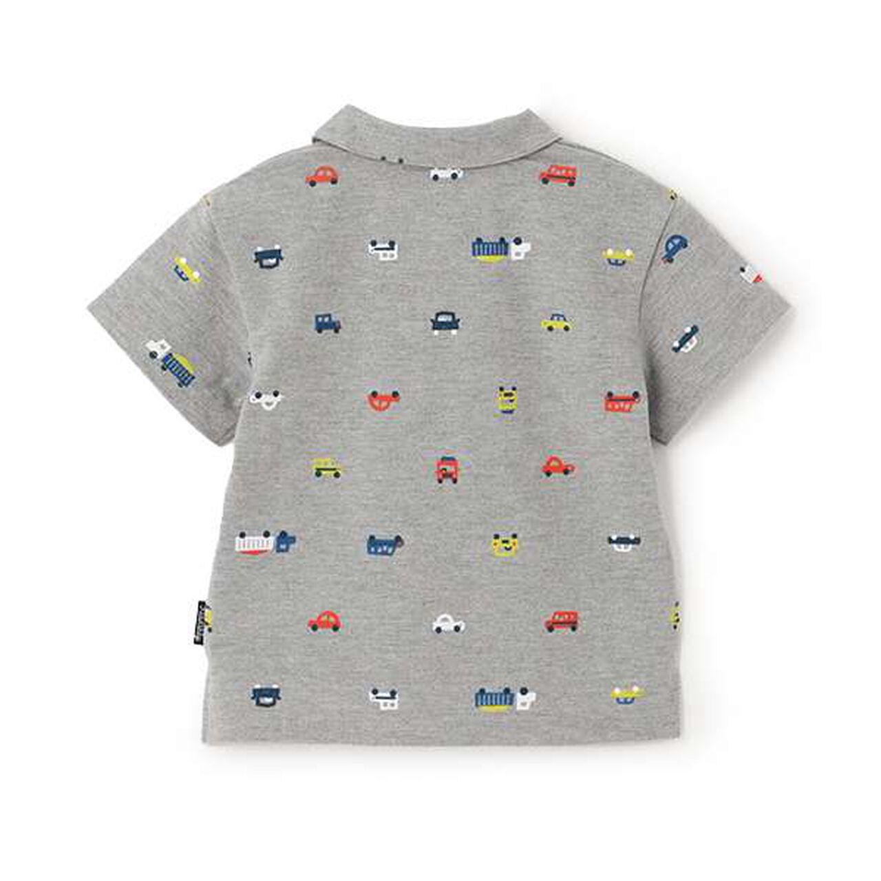 Car Pattern Short-Sleeve Polo Shirt,Off white, large image number 1