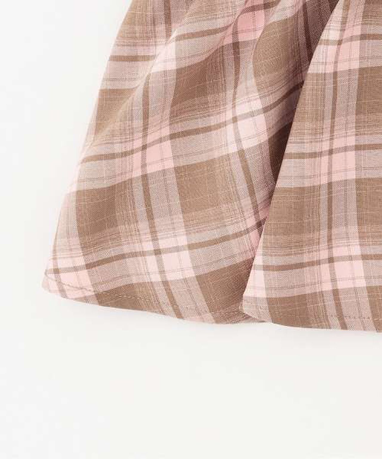 Checkered Shirt & Bustier Set,Pink, large image number 17