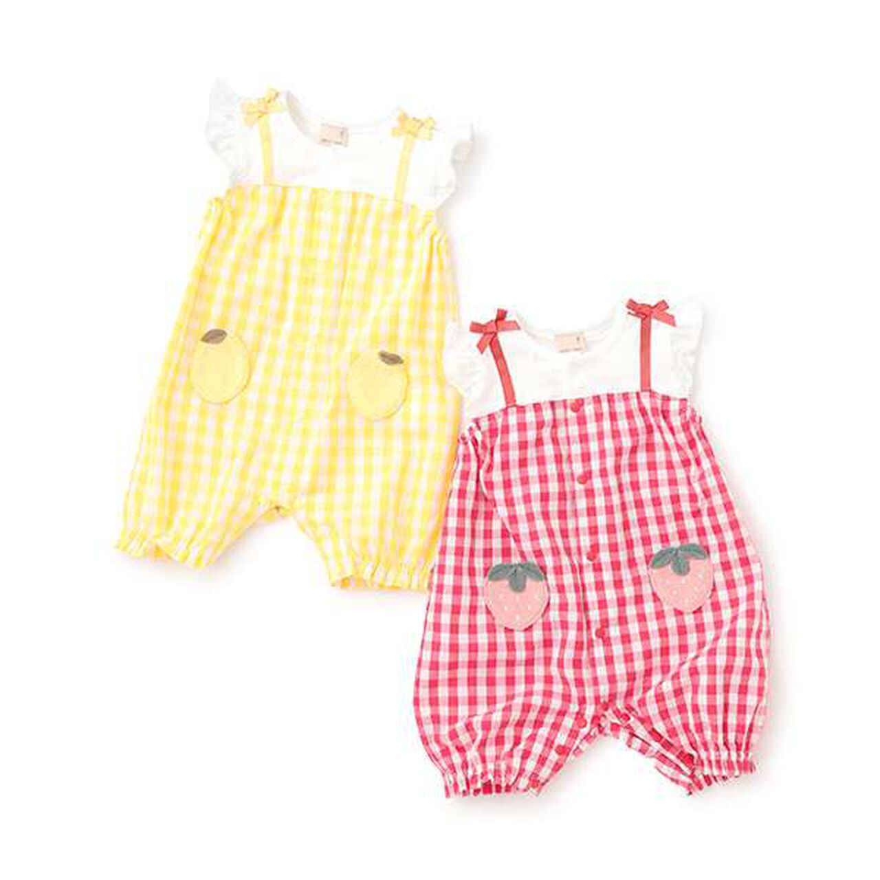Fruit Motif Coverall,Yellow, large image number 9