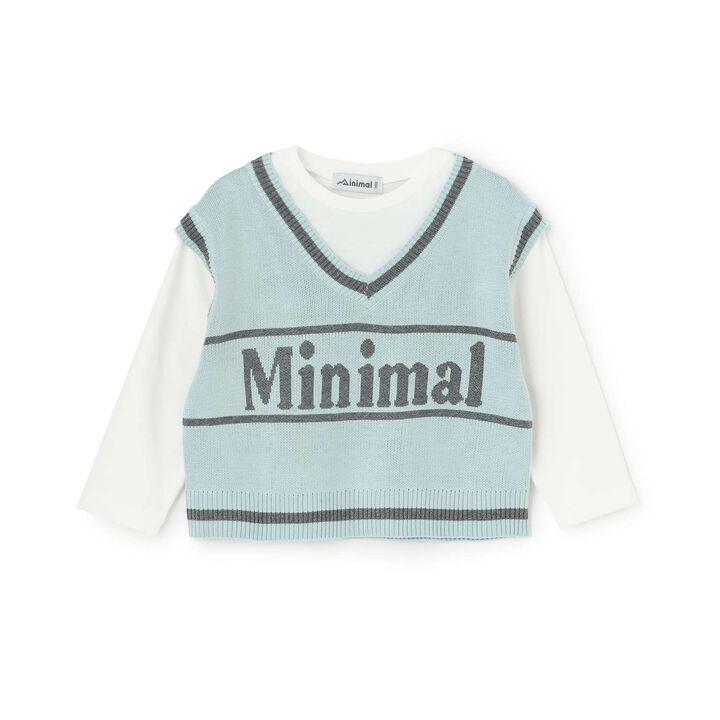 Arael Vest Layered T-Shirt,Lavender, medium image number 11