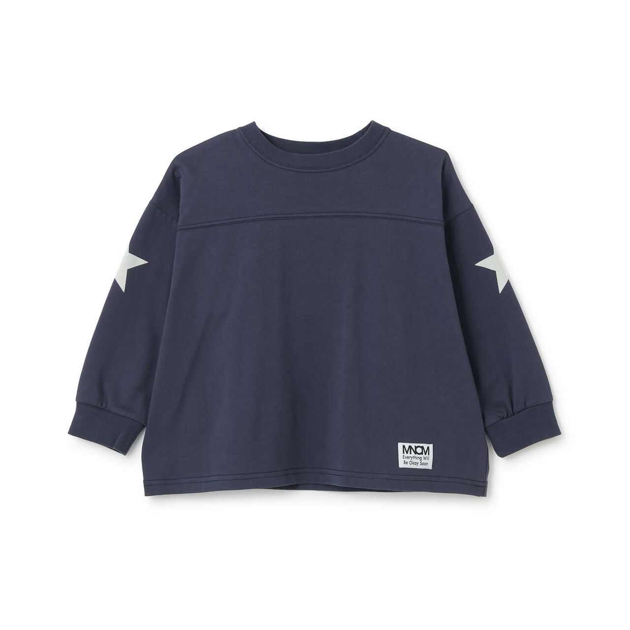 Anti-Stain Quick-Dry Back Print T-Shirt [MNCM],Navy, large image number 2