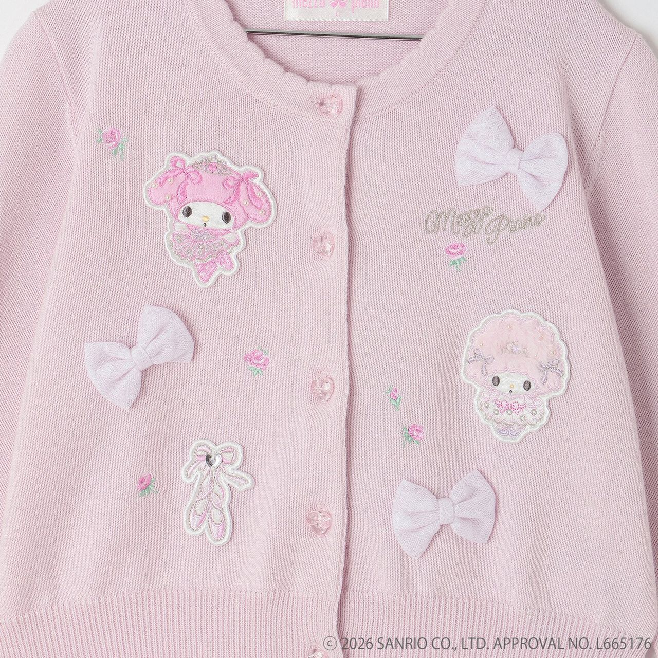 My Melody / My Sweet Piano Cardigan,Light pink, large image number 4