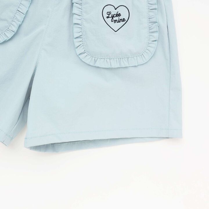[Land and Water Use] Frill Pocket Shorts for Girls [Kids' Clothing],Red, medium image number 10