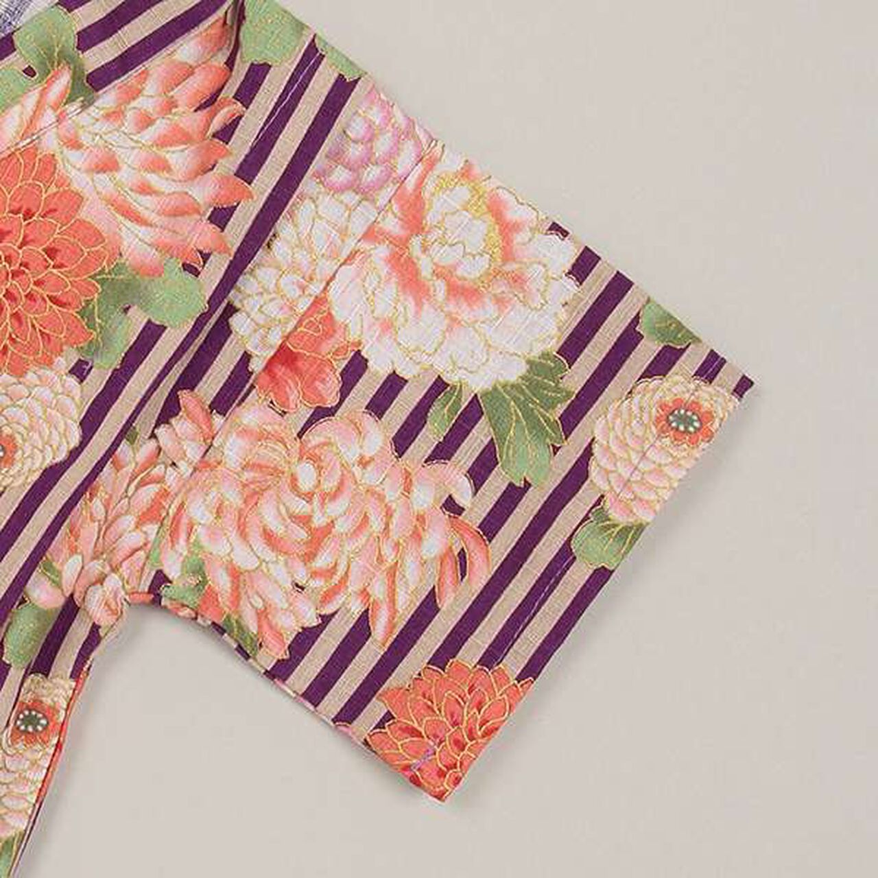 Jinbei All-in-One (Chrysanthemum Peony) [Made in Japan],Purple, large image number 5