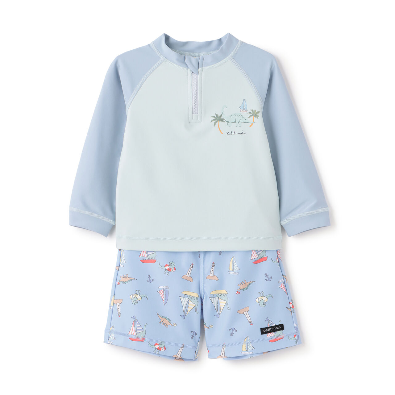[SWIM] Boys Assorted Outfit Set Swimwear,Charcoal gray, large image number 8