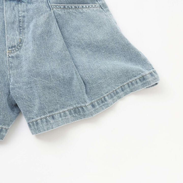 Tuck Flare Culottes for Beautiful Legs,Blue, medium image number 5