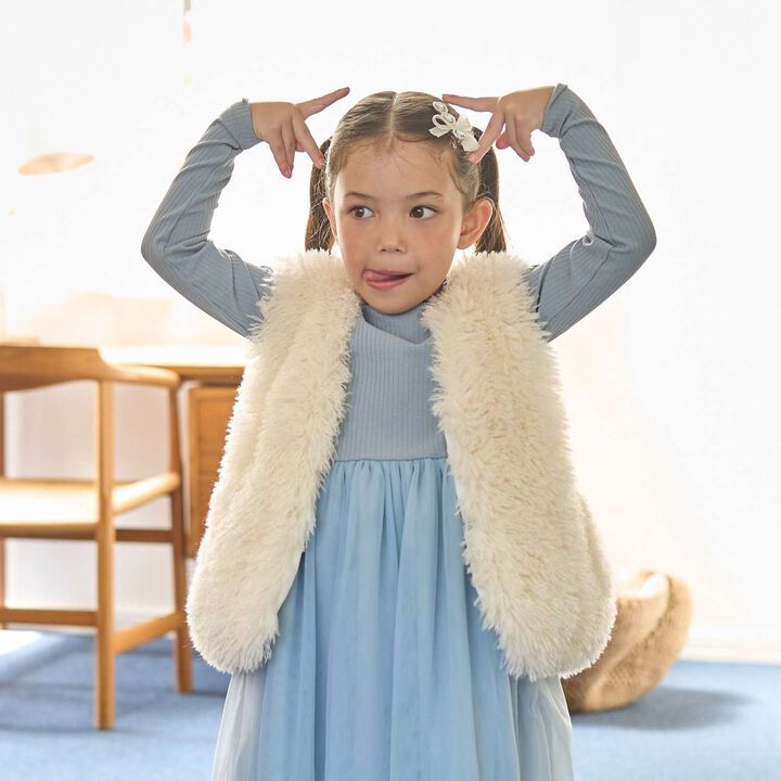 Fluffy and Soft Halloween Fur Vest,, medium