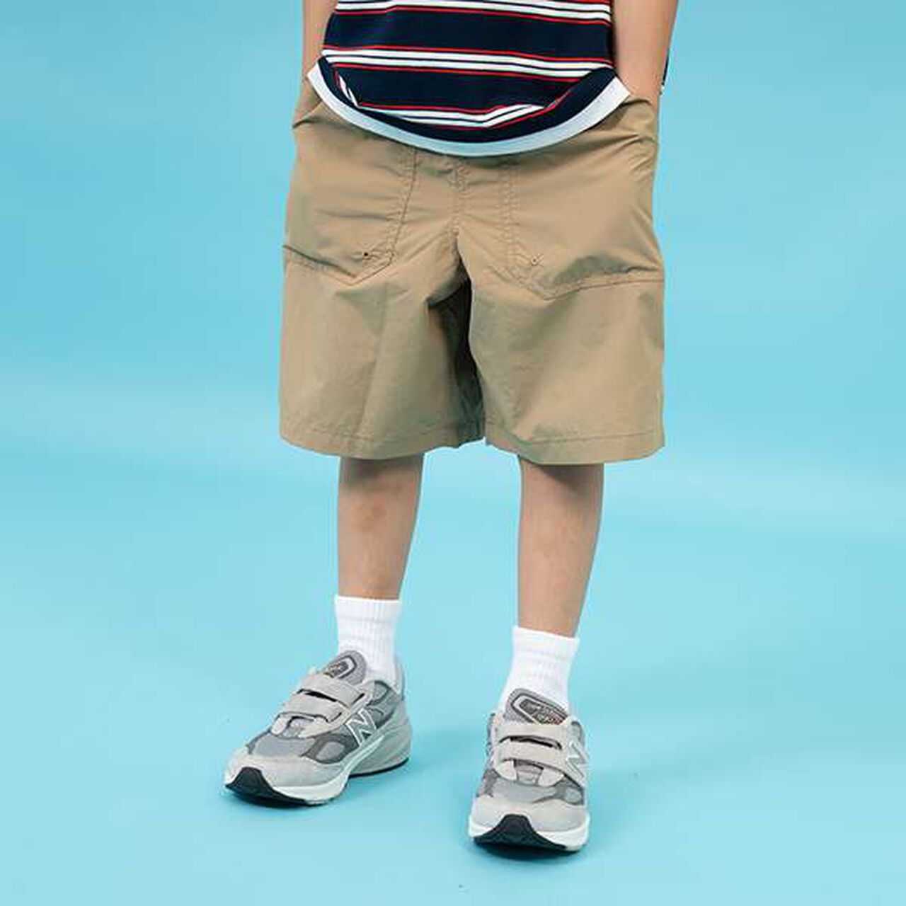 [SKIT0LY] Water-Repellent Nylon Washer Baker Half Pants,Beige, large image number 0