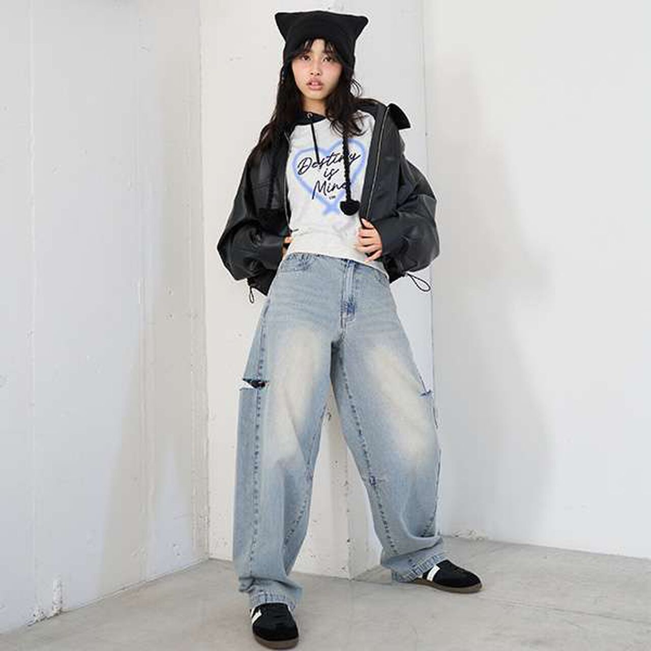 [LTXC] Raglan Pullover Parka,Black, large image number 4